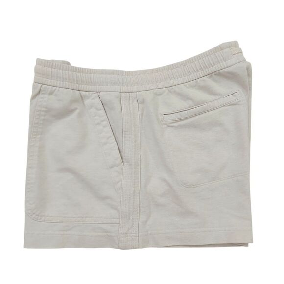 Athleta Shorts Womens 14 Beige Farallon Heathered Knit Comfy Athletic Beach - Picture 4 of 10